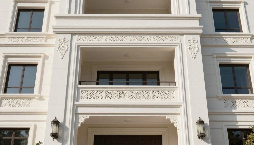 مشروع معماري متكامل باستخدام منتجات الجي ار سي من شركة العرب للمظلات