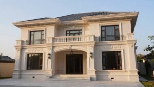 مشروع واجهة فيلا منفذة بالكامل بواسطة مقاول جي ار سي معتمد