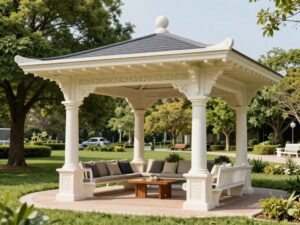 مظلات جي ار سي في حديقة عامة