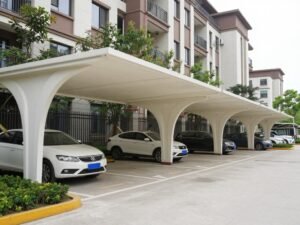 مظلات جي ار سي لمواقف السيارات