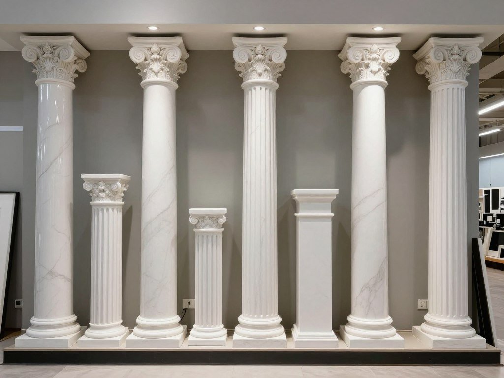 معرض العرب مظلات لأعمدة جي ار سي بتصاميم متنوعة