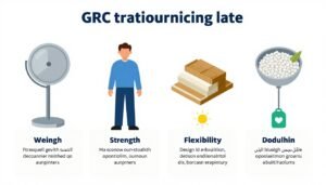 مقارنة بين الجي ار سي والمواد التقليدية في البناء