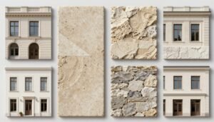 مقارنة بين مواد مختلفة للواجهات الخارجية معلم جى ار سى