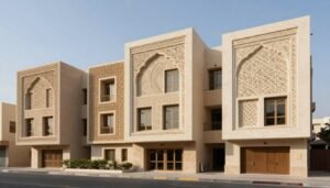 واجهات مباني مصممة بألواح جي ار سي