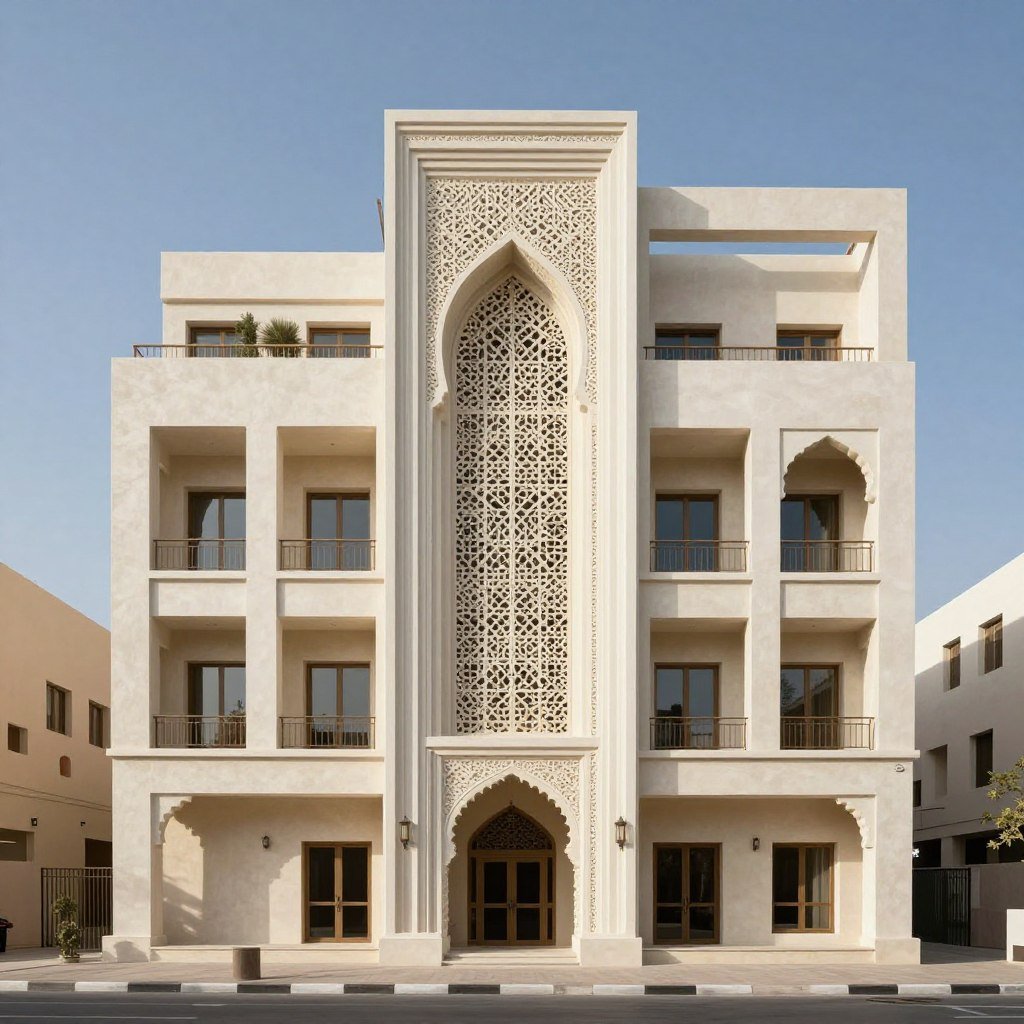 واجهات مباني مصنوعة من الجي ار سي بتصاميم عصرية من إنتاج العرب للمظلات